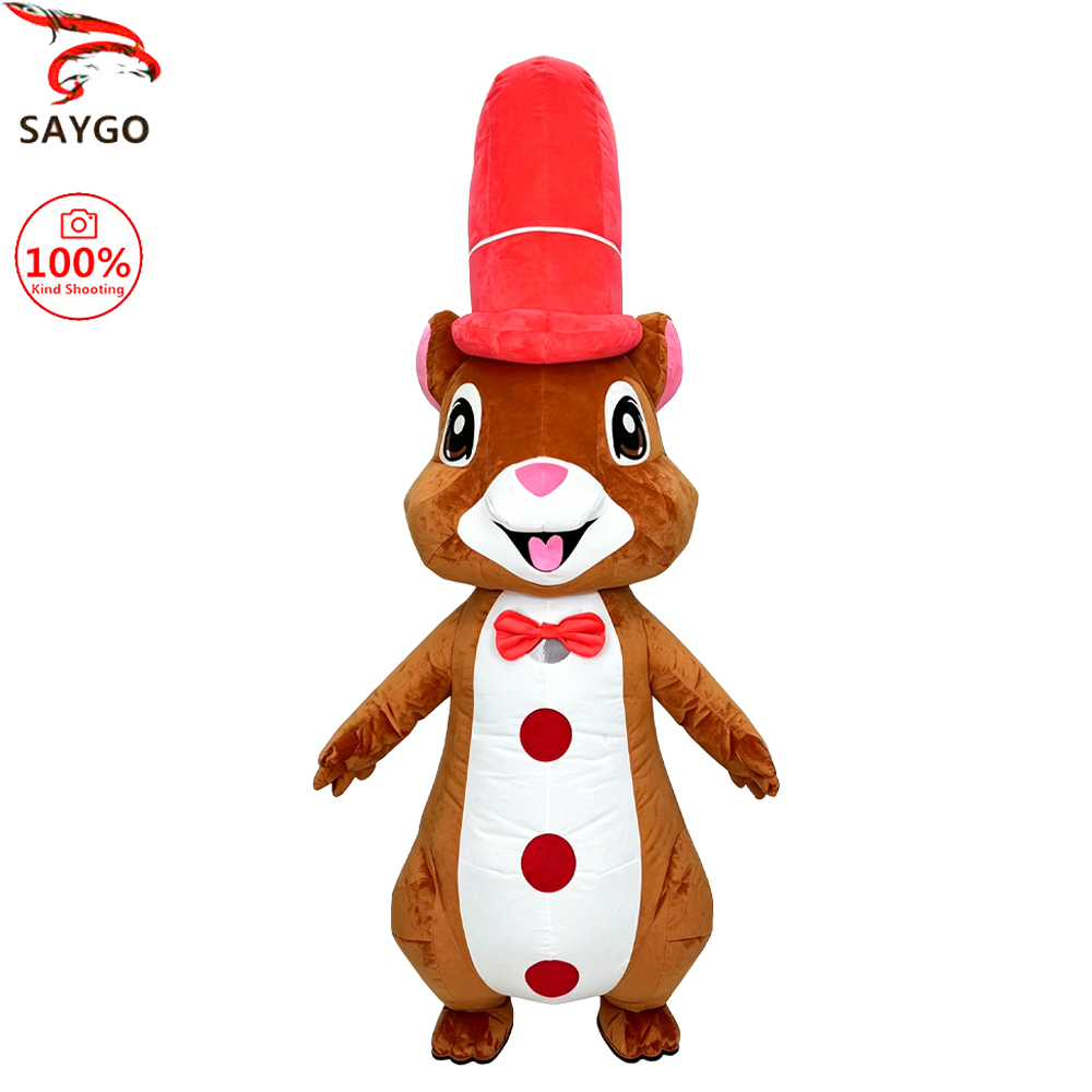 Event Party - Costume Gonfiabile da Scoiattolo con Cappello