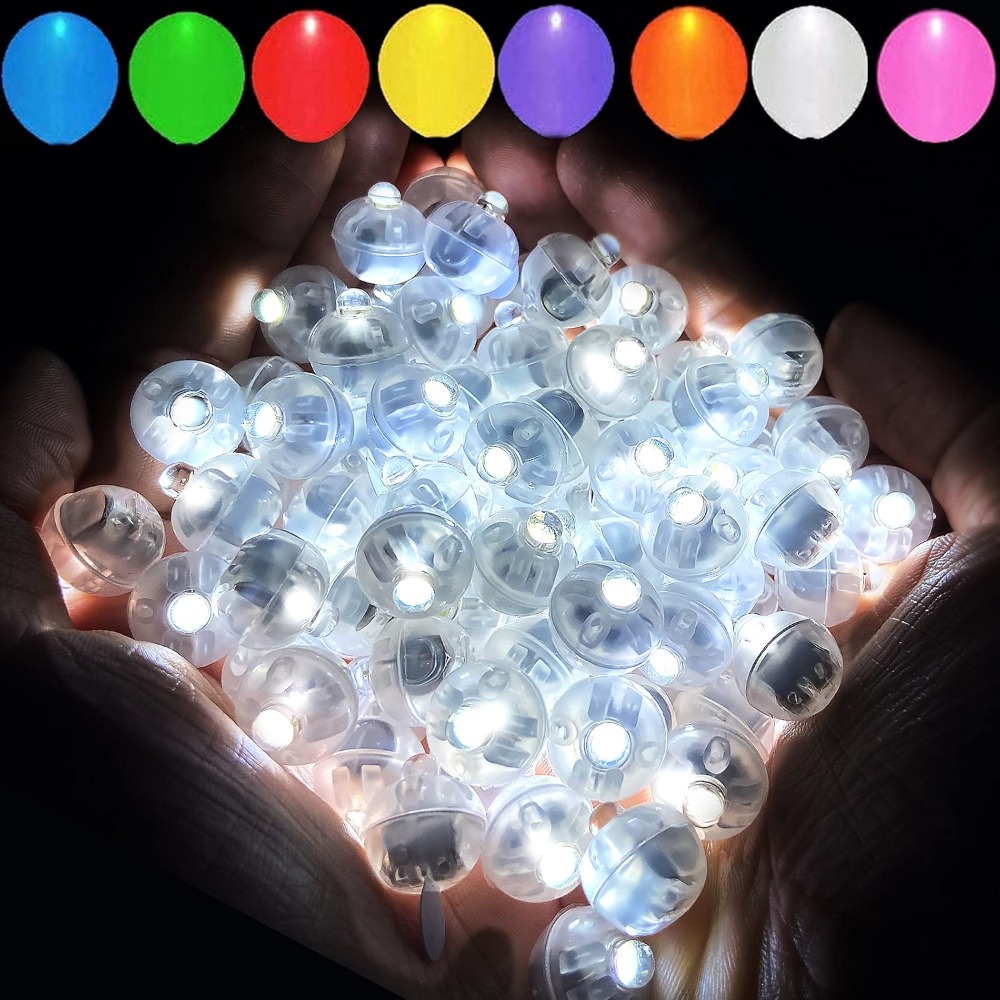 Led Balloon Light - 50 Pezzi Nuove Luci LED Lampeggianti