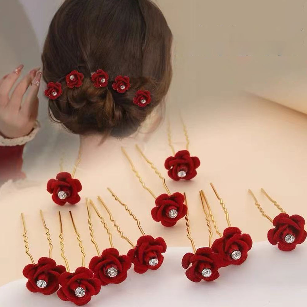 Event Suppliers - 10 pezzi accessori per capelli rosa