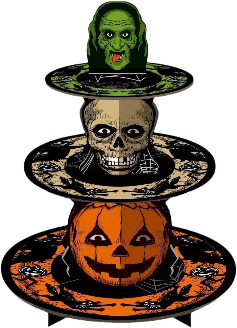 Cupcake Stand Tier - Supporto per cupcake di Halloween Supporto
