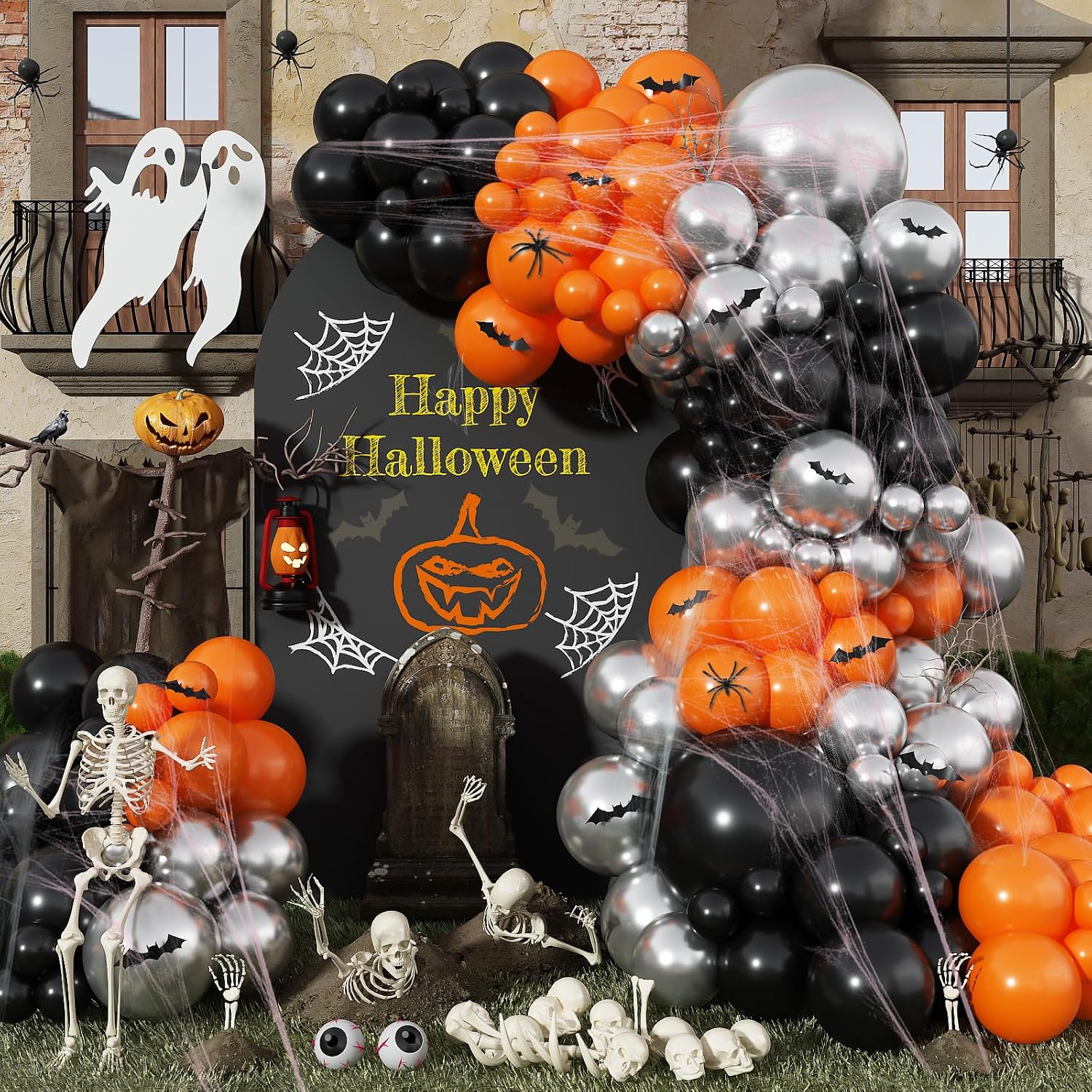 Balloon Arch Kit - Kit Arco di Palloncini per Halloween