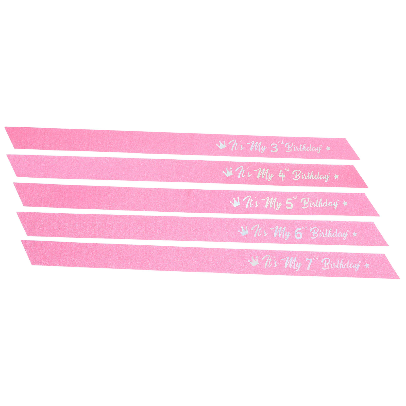 Set da 5 Pezzi di Fascia per C - Birthday Sash Glitter recensione e prezzo