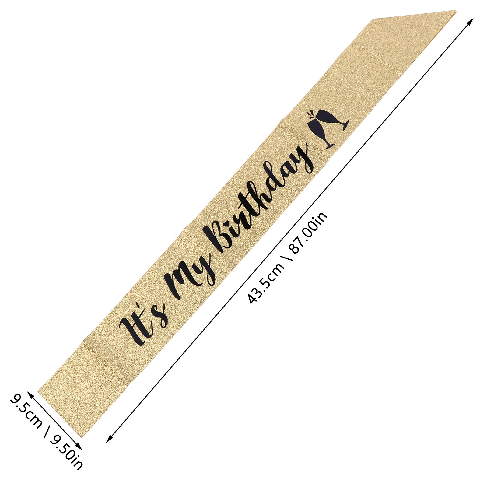 1 Pezzo Fascia per Festa di Co - Birthday Sash Glitter recensione e prezzo