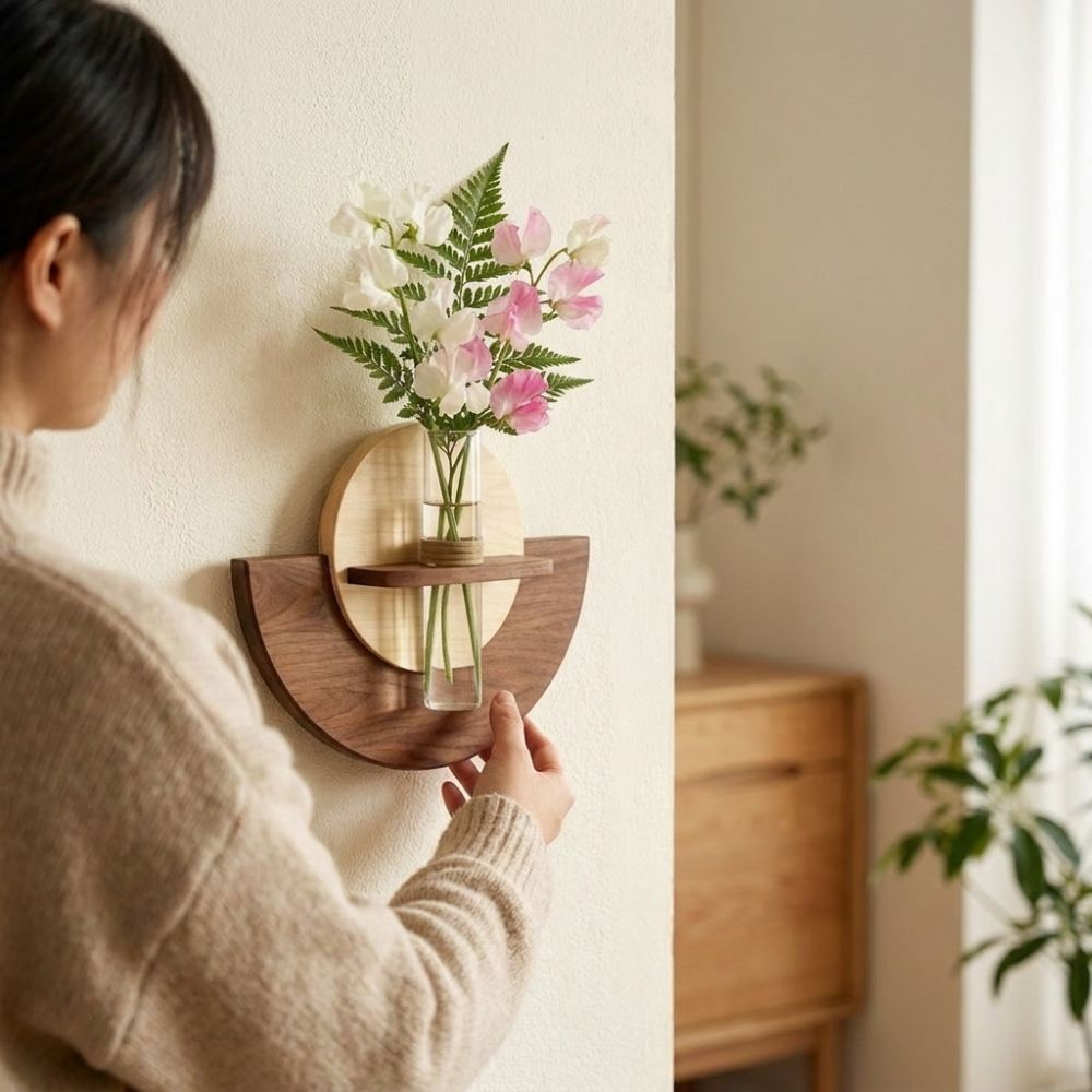 Mensola Ovale in Legno da Pare - Flower Wall Panel recensione e prezzo