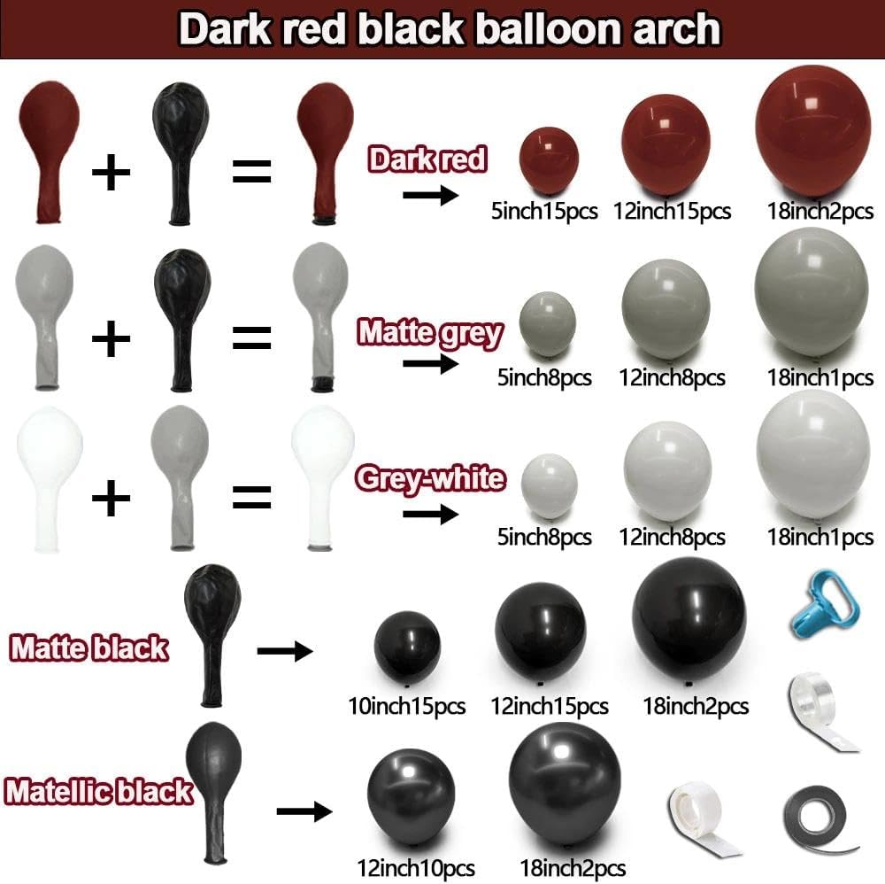 Kit Arco di Palloncini Rosso S - Balloon Arch Kit recensione e prezzo